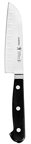 HENCKELS Classic Razor-Sharp Hollow Edge Santoku Knife 5 inch, German Engineered Informed by 100+ Years of Mastery