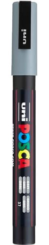 Uni-Ball Posca Marqueur Pointe fine - Gris