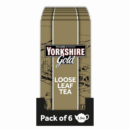 Yorkshire Tea Gold Loose Leaf Tea, 1.5 kg | 6 Packs of 250 g Loose Leaf Tea, Finest Brew Made with the Best Tea from the Best Growers in Kenya, Rwanda & Assam