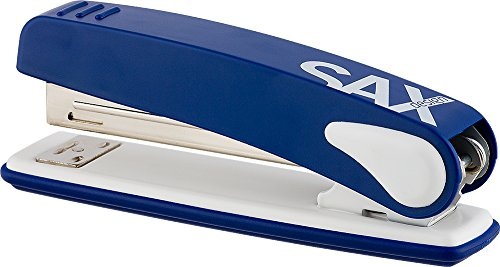 SAX 249 Bürohefter für 25 Blatt, Robustes Metall Design, Bewährte Qualität, Stilvolles Büro-Zubehör, Blau