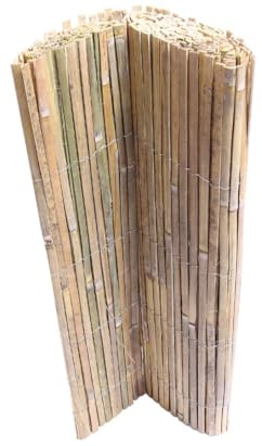 Balkonsichtschutz Bambusmatte Beach 100 x 500cm - Sichtschutzmatte aus Split Bambus, gespaltenen Bambusrohren 1m x 5m