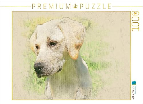 CALVENDO Puzzle EIN Motiv aus dem Kalender Labrador Retriever 2017 | 1000 Teile Lege-Größe 64 x 48 cm Foto-Puzzle für glückliche Stunden