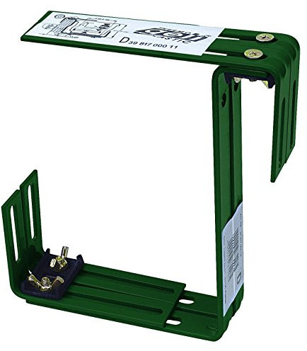 Geli Halter für Standard Balkonkasten zweifach verstellbar Blumenkastenhalter, Farbe:dunkelgrün