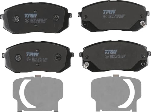 TRW GDB3642 Brake Pad Set of 4 Compatible for Kia Sportage IV (QL, QLE) 2015-2022 Front Axle and Other Vehicles