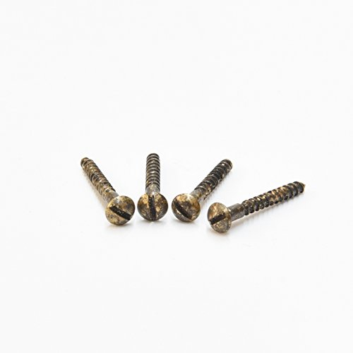 4 Mini 2x16mm Holzschrauben für Möbelgrife und Schlüsselschilder