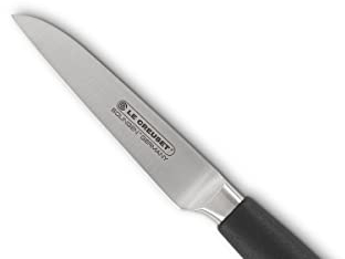 LE CREUSET Gemüsemesser, 9 cm 18/8 Edelstahlklinge mit glattem Schliff, Kunststoffgriff, Rostfrei, Schwarz/Silber, 98000109000300