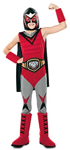Eurocarnavales Kinder Kostüm Wrestler The Giant Wrestling Ringer Karneval Mottoparty (7-9 Jahre)