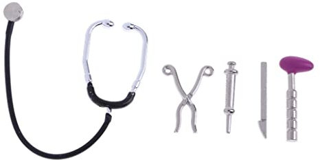 Perfeclan 5 Mini Spielzeug mit Zubehör für 1/12 Puppenstuben Dekoration