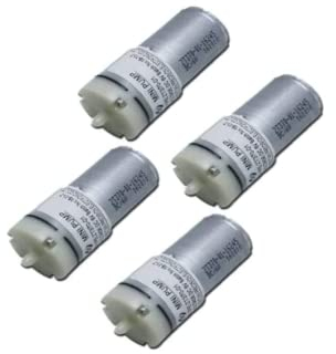 4 Piezas Mini Motor de Bomba de Aire de CC 6 V para el oxígeno del depósito de Acuario circulante, 370 microbomba de Aire para tensiómetro masajeador