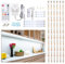 Under Counter Light, Dimmable LED Under Cabinet Lighting, 6 PCS LED Strip Light Bars with Remote Control for Kitchen,Shelf,Pantry,Showcase,Desk,Cupboard 6000K White, Timing, 16W 1500LM,3m