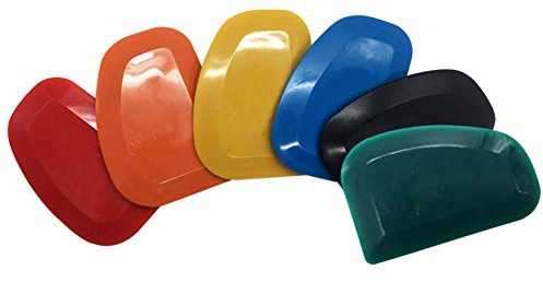 Jeu De Spatules En Caoutchouc,Couteau À Enduire,Ensemble De Couteau À Mastic En Caoutchouc, Ensemble De Grattoir À Peinture En Plastique, Grattoirs À Mastic(12 Pièces)