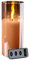 Klocke Dekorationsbedarf Hochwertige LED Kerze im Glas - mit Fernbedienung & Timer - ⌀ 10 cm - Realistische & Flackernde Flamme - Weihnachten Deko (Amber, Höhe: 25 cm)