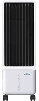 PUR LINE | Climatizador Evaporativo Bajo Consumo Enfriamiento Automático Agua, 4 Velocidades, Panel Digital, Mando a Distancia y Ruedas – Depósito 5L y Consumo 140W
