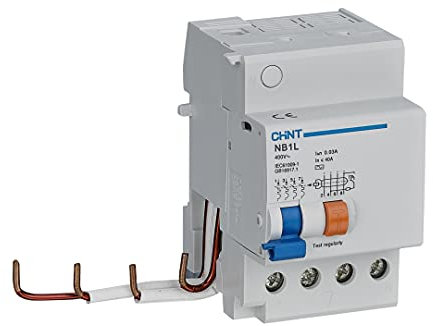 Chint Differenziale Accoppiabile Serie NB1L-40 E NB1L-63, cod. 198386 (Tipo A 40, 4P, 400Vac-300mA)