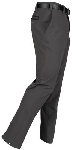 Stromberg Men's Weather Tech Stretch Golf Trousers - Waterproof & Breathable 3-Ply Fabric with Thermal Layer - Non-Iron, Stain Resistant Polyester Blend for Comfort & Performance on The Course Grey