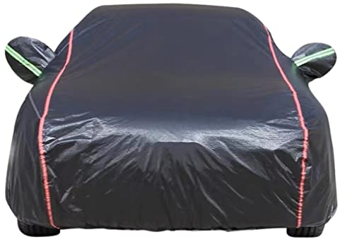 Telone antigrandine per Auto Compatibile con SKODA Enyaq Fabia Kamiq Karoq Kodiaq Octavia Roomster Yeti, fodera in cotone, antigelo, con strisce riflettenti estese, sicurezza notturna(Color:Black,Size