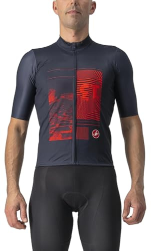 CASTELLI 4522030-414 13 SCREEN JERSEY Sweatshirt Men's Saviles Blau/Rot L