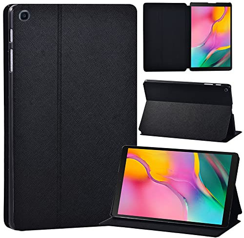 FINDING CASE Galaxy Tab A 8.0 2019 Case T290 T295, Slim Light Cover Stand Hard Shell Folio Case for 8.0 inch Galaxy Tab A 2019 Tablet Model SM-T290 (Wi-Fi) SM-T295 (LTE) (black)