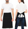 PALLTEX GAVROCHE Vorbinder Lang Kochschürze Männer Kurz Kochschürze Damen Kurz Schürze Damen Schürze Herren für Kochen Basteln Malen Backen (Schwarz)
