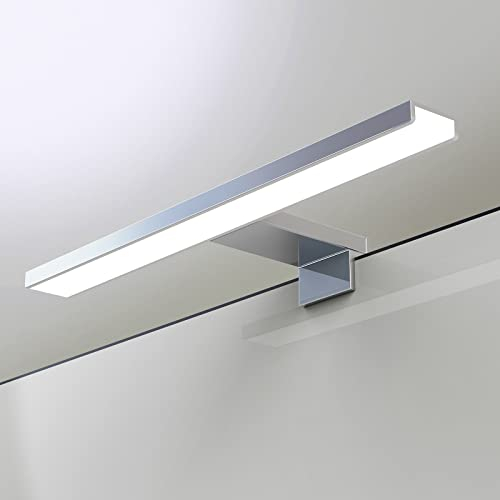 YIQAN 30cm luce specchio bagno led 7W 490 lumen 230 volt Luce Led 4000K alluminio pieno 3in1 Luce per specchio da bagno impermeabile IP44