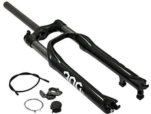 Spinner 300 24 Suspension Fork 100 mm 1 1/8 Remote Lockout, Glossy Black, SP2681