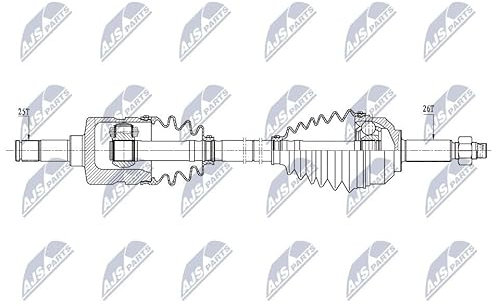 NTY NPW-CH-104 Antriebswelle Vorne Links