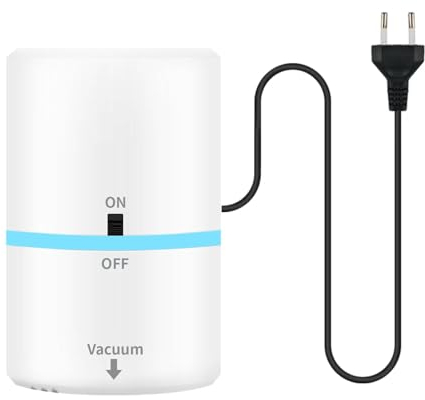 Vakuumpumpe Elektrische für Vakuumbeutel, Portátil Elektrische Luftpumpe für Vakuumkompressionsbeutel, 35W 220V Vakuum Pumpe, Luft Vakuumpumpe mit 4.2kPa Ultra Saugkraft Pumpe für Vakuumbeutel