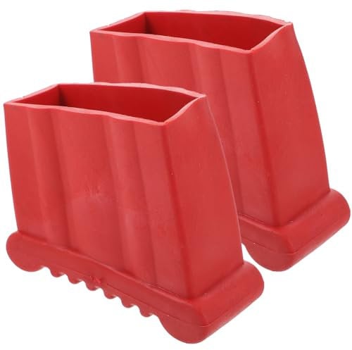 Angoily Werner Ladder Accessories 2pcs Ladder Feet Mat Non Slip Folding Ladder Rubber Stair Foot Pads Covers Antiskid Ladder Leg Cushion Bumper Leg Cover Replacement Ladder Leveler
