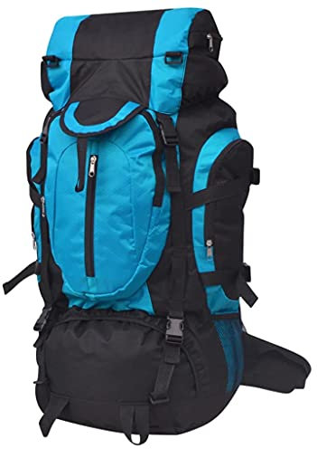 INLIFE Wanderrucksack XXL 75 L schwarz und blau,1.25kg,91105