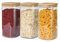 PRICE BEATER Set of 3 Glass Jars Containers, 1500 ML Airtight Food Storage Jars with Bamboo Lid, 3 Piece Canister Set Storing Cereal, Pasta, Tea Coffee Sugar, Dishwasher Safe (1500 ML - 3 Pc)