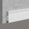 TEN-HIGH 10 Stücke Aluminium Sockelleiste,LED-Sockelleisten-Lichtleisten,Aluminium-Sockelleistenabdeckungen,Fußleisten Sockelleiste 2500 x 50 x 10 mm für Wohnzimmer,Schlafzimmer,Heimkino,weiß