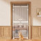 71 High Extra Tall Cat Gate, 33.85-35.43 Wide Cat Safety Gate, 1.34 Extra Narrow Gap, Auto Close, No Drilling, Double Pet Door for Doorways, Kitchen