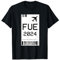 Fuerteventura 2024 Urlaub Flugticket Bordkarte Fuerteventura T-Shirt
