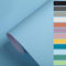 EUNEWR Tapete Klebefolie 40CMx10M, Selbstklebende Klebefolie Abnehmbar Schälen und Kleben, Matt Modern Wandpapier Wandtapete für Wohnzimmer Schlafzimmer Küche Möbel Wand Schrank (Blau)