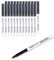 Amazon Basics Permanentmarker, ultra feine Spitze, schwarz, 24 Stück