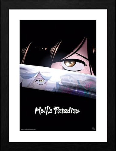 GB eye Hell's Paradise Teaser Art S1 30 x 40 cm großer gerahmter Sammlerdruck