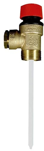 Salvador Escoda - Válvula de Descarga y Seguridad Térmica | 3/4¨ | 3 Kg/cm2 | Temperatura Máxima 90º C | Presión 3 a 8 bar | Presión Nominal 10 | Material Latón