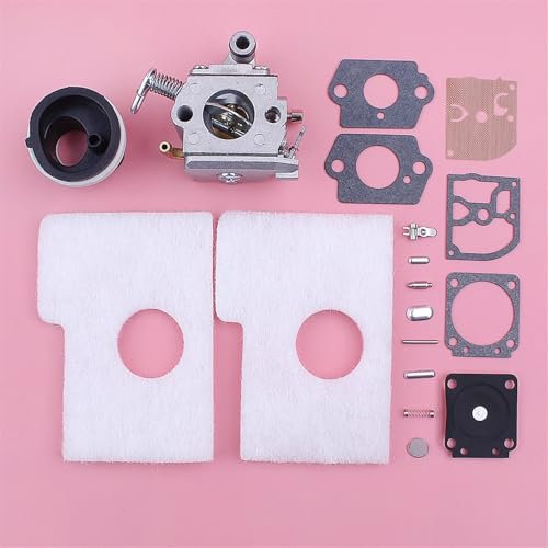 LAVAS Kit de reparación y reconstrucción del carburador y colector de admisión for motosierra Stihl MS180 MS170 018 017 MS 180 170, pieza de filtro de aire