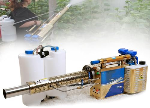 zxmeimm Tragbare 15-Liter-Thermo-Nebelmaschine,Desinfektions-Nebelmaschine,Elektrischer Sprüh-Aerosol-Zerstäuber Für Die Innen-Und Außendesinfektion,120