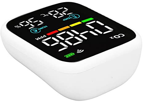 Quty Monitor 8-in-1-Multifunktions-USB-Lade-Kohlendioxid-Feuchtigkeitsdetektor für Andere Haushaltsgeräte