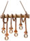 MZStech Industrial Retro 6-Light Bamboo Hemp Rope Pendant Lighting Hanging Light Chandelier Lamp for Dinning Room Living Room Restaurant