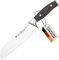 GROSSMAN® 369WD - Wormwood | Santoku Messer 29,5 cm | Ultrascharfer Küchenmesser | Deutschem Edelstahl Klinge 17,5 cm | mit Ergonomischen Griff 12,0 cm (202 Gramm)