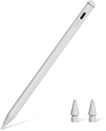 Amazon Basics Stylet Compatible avec iPad (Génération 2018 ou Ultérieure), Stylet avec Fonction de Non-Interférence de la Paume