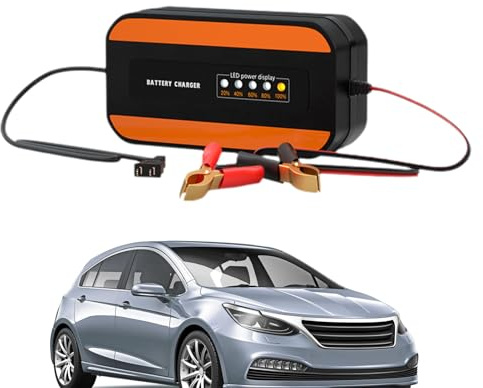 Ladegerät Für Autobatterien,12V Fahrzeug Puls Ladegerät | Puls Batterie Wiederbelebung - Für Fahrzeuge Motorräder ATVs Autos LKWs Rasenmäher Wohnmobile SUVs