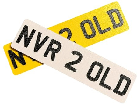Personalised Plate Style Mobility Scooter Plaque/Sign - 22CM Thick Plastic Front & Rear Colour Signs - Novelty Gift 3D Printed to a Very High Standard - Sticky Pads Included