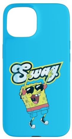 Hülle für iPhone 15 Spongebob Schwammkopf Swag Distressed