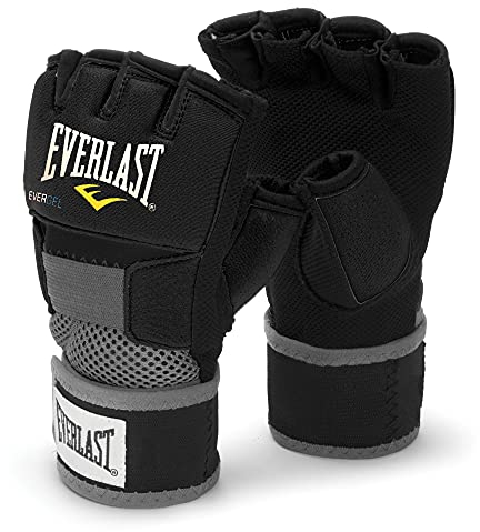 Everlast Unsiex - Erwachsene Sport Boxen Gelhandschuh Evergel Handwraps, Schwarz, M