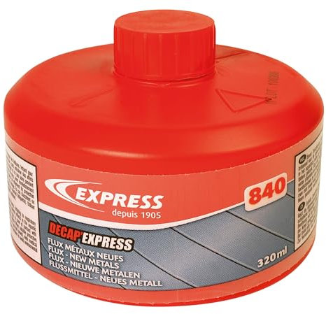Express, 840, Decap’Express Recommandé sur Métaux Neufs. 320 ml pour Soudure Étain Décapant, Accessoire pour Fer à Souder, Lampe à Souder, Fer de Couvreur, Chalumeau d'Étanchéité, Pièces de Rechange