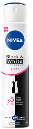 NIVEA Black & White Clear Antitranspirant Spray, 250 ml