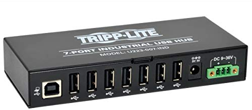 Tripp Lite 7-Port Rugged Industrial USB 2.0 Hi-Speed Hub w 15KV ESD Immunity and metal case, Mountable(U223-007-IND)